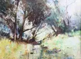Christopher Tugwell, Forest Scene with a River
