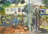 Gerhard Batha, View from the Veranda, House Beyond