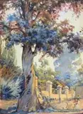 Erich Mayer, Trees along a Garden Wall