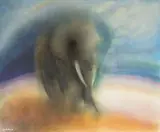 Leon de Bliquy, After the Rain, Elephant Alone III