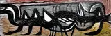 Beetle by Cecil Skotnes, carved, painted and incised wood panel, offered Nov 2013