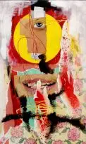 Asha Zero, All Star No Nine, acrylic on board