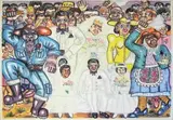 Thomas Motswai, Lenyalo at Home from Rockville, pastel laid down on board