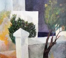 Leon de Bliquy, The White Wall, oil on board
