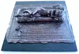 James Butler, Girl, Mattress and Carpet, bronze; mounted on a marble base