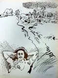 Walter Battiss, Scene from 'Limpopo', lithograph