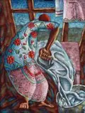 Diederick During, Daily Grind, mixed media on card