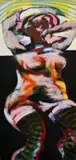 Jan Neethling, Disco Dancer 70's, acrylic on board