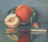 Willem Hermanus Coetzer, Still Life with Peaches
