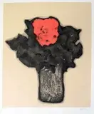 Douglas Portway, Red Red Rose, colour etching with sugar lift and aquatint