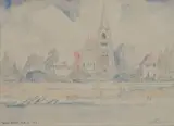 Dar es Salam (sic) by Jacobus Hendrik Pierneef, watercolour and pencil, offered Jun 2014