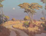 Willem Hermanus Coetzer, Moonrise at Sunset