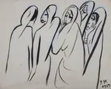 Irma Stern, Five Robed Women