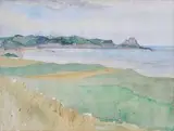 St. Andrews Golf Course by Maud Sumner, pen, ink and watercolour, sold Jun 2014
