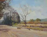 Country Road by Errol Boyley, oil on board, sold Jun 2014