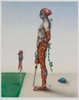 Performance by Norman Catherine, airbrush, sold Jun 2014