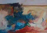 Fred Schimmel, Composition #1053, oil on board