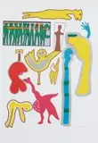 Untitled by Walter Battiss, colour screenprint and collage, sold Jun 2014
