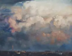 Walter Voigt, Jo'burg Skyline, oil on canvas