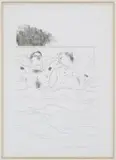 David Hockney, In the Dull Village, etching