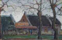 Pieter Wenning, Woonhuis op Bloemendal, Mowbray, pastel and watercolour