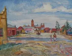 Ladismith by François Krige, oil on canvas, offered Jun 2014