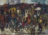 Ephraim Ngatane, Busy Township Street Scene