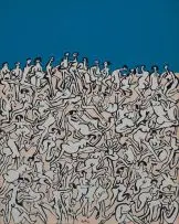 Walter Battiss, Medley No. 1, oil on canvas