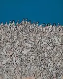 Walter Battiss, Medley No. 1, oil on canvas