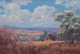 A Farm in Spring by Hugo Naude, oil on canvas, sold Jun 2014