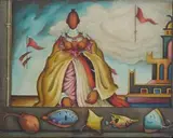 Grand Mapogga by Alexis Preller, oil on canvas, sold Jun 2014