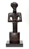 Sydney Kumalo, Wise Man, bronze with a dark brown patina, mounted on a wooden base