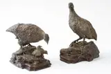 Robert Leggat, A Family of Cape Francolin, bronze