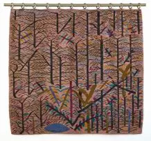 Rorke's Drift, Forest Scene, karakul on linen warp