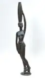 Hennie Potgieter, Mabalel, bronze with a verdigris patina