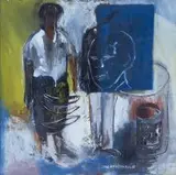 Arlene Amaler-Raviv, Thursday Afternoon Suburbia, oil on canvas