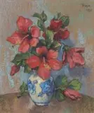 Conrad Theys, Still Life with Hibiscus
