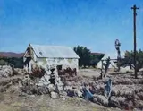 Walter Meyer, Old Farmhouse with Windmill