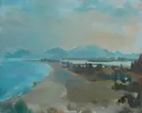 Clément Serneels, Between Two Oceans, oil on canvas