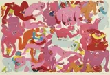 Orgy 4 by Walter Battiss, colour screenprint, sold Nov 2013
