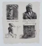 Soho Eckstein, Evangelist of Science by William Kentridge, lithograph, sold Nov 2013