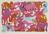 Orgy 4 by Walter Battiss, colour screenprint, sold Nov 2013