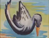Maggie Laubser, Duck, gouache over pencil