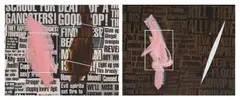 Johannes Phokela, No More Mr Nice Guy; School for Gangsters, mixed media on canvas
