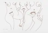 Three Nudes by Walter Battiss, screenprint, offered Nov 2013