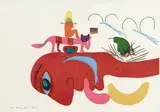 Banana Boy by Walter Battiss, colour screenprint, sold Nov 2013