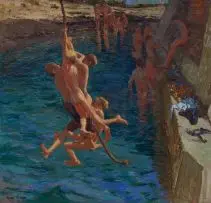 Adriaan Boshoff, Summer Fun, oil on canvas