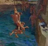 Adriaan Boshoff, Summer Fun, oil on canvas
