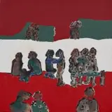 Various Encounters by Robert Hodgins, oil on canvas, offered Nov 2013