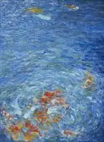 Esias Bosch, Koi Pond, oil on canvas